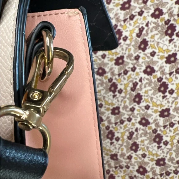 ALDO AnnieBrook Flap Satchel Cross Body Purse with Gold Chain Trim - Picture 13 of 13